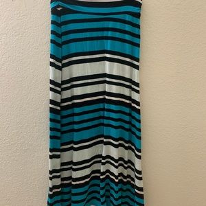 Long maxi skirt, small, stripes